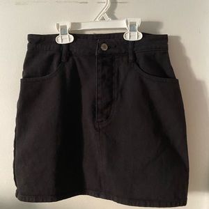 Brandy Melville Black Denim Skirt